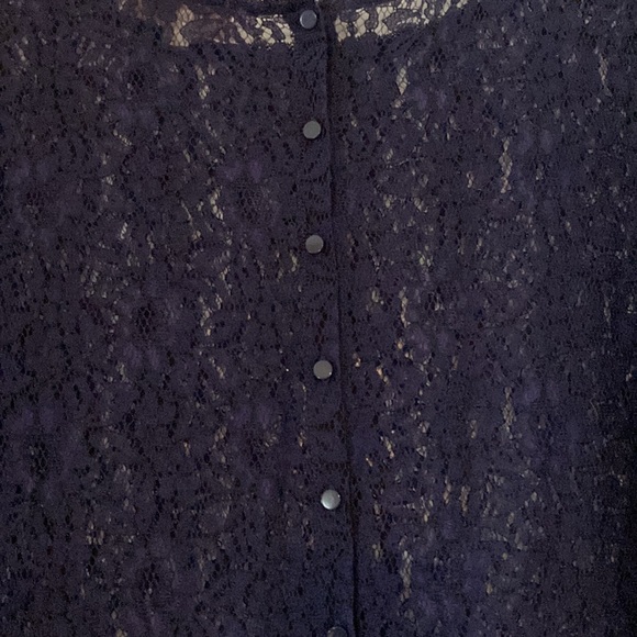 LOFT Like New Lace Top 3/4 Sleeve Length Size M - Picture 6 of 9